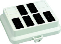 ATTEMA 6061 DEKSEL AK2 GS met 6 aansluitingen GST18® zwart voorbedraad - thumbnail