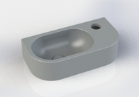 Royal plaza Person fontein 40x20cm 1 kraangat R z/overl. mat beton - thumbnail