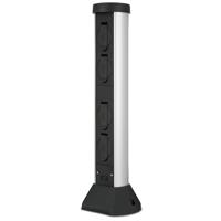 Buitenstopcontact paal kunsstof 4 stopcontacten 58 hoog 2 meter snoer met stekker - thumbnail