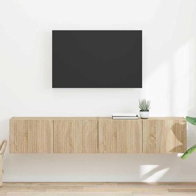 TV Wandkast 2 pcs Sonoma 60 x 31 x 29.5 cm Bewerkt hout TV Wandkast 2 pcs Sonoma 60 x 31 x 29.5 cm Bewerkt hout