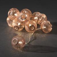 LED decoratieve lichtsnoer koperen bollen - thumbnail