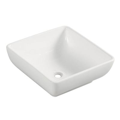 Wiesbaden Piazza waskom vierkant 40 x 40 x 15 cm keramiek glans wit