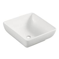 Wiesbaden Piazza waskom vierkant 40 x 40 x 15 cm keramiek glans wit - thumbnail