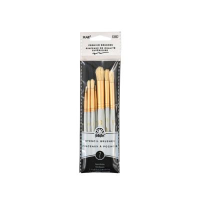 FolkArt • shrt hndl stencil brush 7pcs