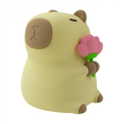 Oplaadbaar nachtlampje Capybara bloemist beige