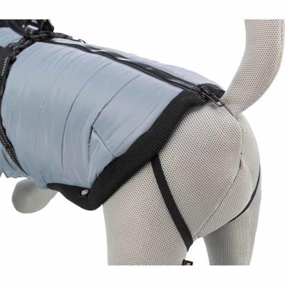 Trixie jas pontis met tuig voor hond grijs 33 cm