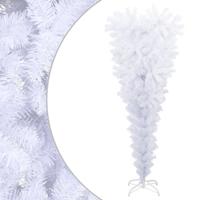 VidaXL Kunstkerstboom met standaard omgekeerd 120 cm wit - thumbnail