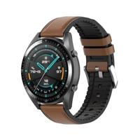 Garmin Venu 2 & 3 - leer + siliconen bandje - Bruin - thumbnail