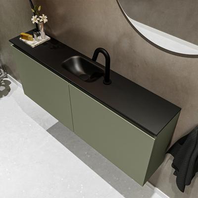MONDIAZ TURE 120cm toiletmeubel army. EDEN wastafel urban midden 1 kraangat