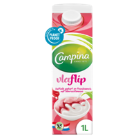 Campina Vlaflip Halfvolle Yoghurt en Frambozenvla met Bosvruchtensaus 1 L bij Jumbo - thumbnail