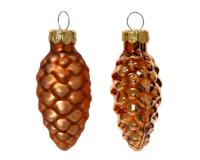 Denappel glas d2.5h6 cm w.cdr 12st kerst Decoris - Decoris - thumbnail