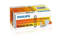 Philips Festoon T6,2X35 12V 3W 12848CP - thumbnail