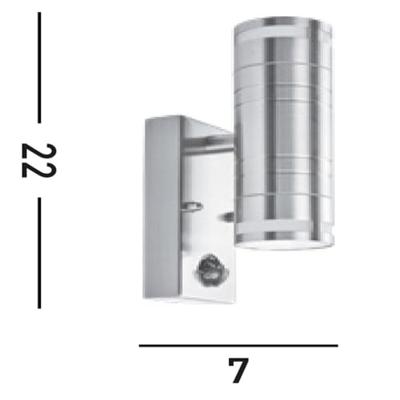 Searchlight Up- & downlighterSplot met sensor - 1318-2-LED