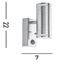 Searchlight Up- & downlighterSplot met sensor - 1318-2-LED - thumbnail