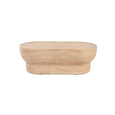 Zuiver Ovale Salontafel 'Noble' Travertinlook, 100 x 50cm