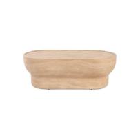 Zuiver Ovale Salontafel 'Noble' Travertinlook, 100 x 50cm - thumbnail