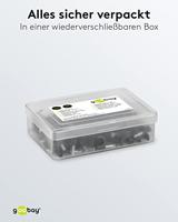 Goobay Kabelclip 7mm rond zwart box(100) - 4113232 - thumbnail