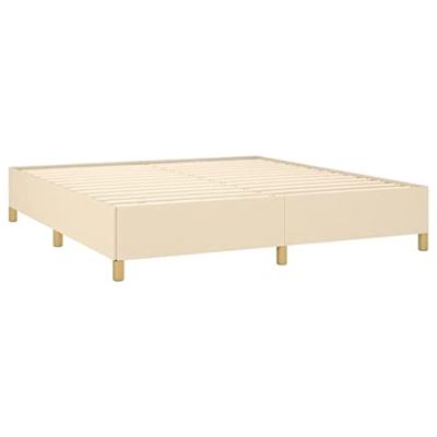 Boxspringframe stof crmekleurig 180x200 cm