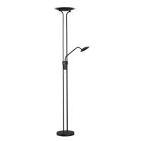 Fischer & Honsel Vloerlamp met leeslampTallri dimbaar - 40489 - thumbnail