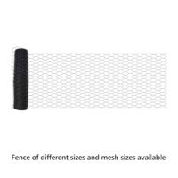 VidaXL Hexagon hek grijs 0,5 x 50 m pvc - thumbnail