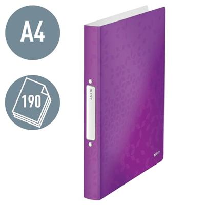Leitz WOW ringmap, uit PP, ft A4, paars