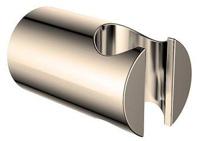 Luxe vaste handdouchehouder messing geborsteld staal - thumbnail