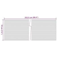 Tuinschermen 10 st 252,5x19 m PVC grijs - thumbnail