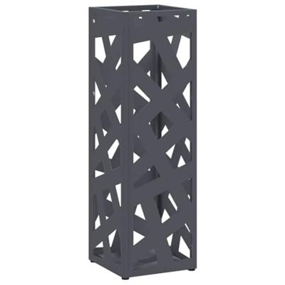 VidaXL Paraplu standaard antraciet 15,5 x 15,5 x 49 cm metaal VidaXL Paraplu standaard antraciet 15,5 x 15,5 x 49 cm metaal
