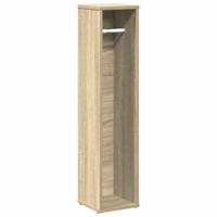 Badkamerkast met rolhouder 20,5x20x90 cm sonoma eikenkleurig - thumbnail