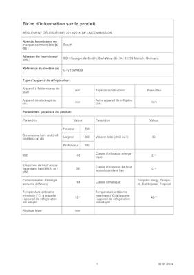 Bosch GTV15NWEB Tafelmodel vriezer Wit - thumbnail