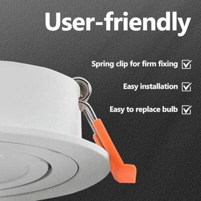 VidaXL Spotje 12 pcs wit 9 x 9 x 2 cm aluminium