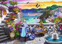 Ravensburger Legpuzzel santorini sunset, 300st. - thumbnail
