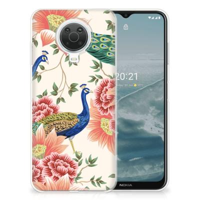 TPU Hoesje voor Nokia G20 | G10 Pink Peacock TPU Hoesje voor Nokia G20 | G10 Pink Peacock