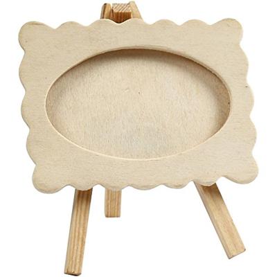 Creativ Company Houten fotolijst op ezel, 13,2x11,5cm