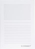 Q-CONNECT L-map met venster, 120 g/m², A4, pak van 100 stuks, wit - thumbnail