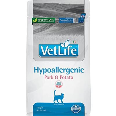 FARMINA VET Life Hypoallergenic Feline Pork & Potato - droog kattenvoer - 1,5 kg