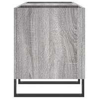 Platenkast 121x38x48 cm bewerkt hout grijs sonoma eikenkleurig - thumbnail