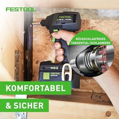 Festool TID 18-Basic Accu slagschroevendraaier 180Nm 18V Basic Body in Systainer - 576481 - thumbnail