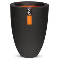 Capi Bloempot Elegant Laag Smooth Ø34cm Zwart - thumbnail
