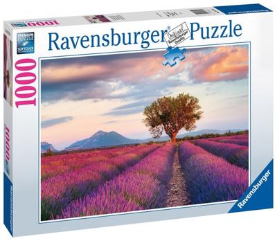 Ravensburger Puzzel Lavendelvelden 1000 Stukjes Ravensburger Puzzel Lavendelvelden 1000 Stukjes