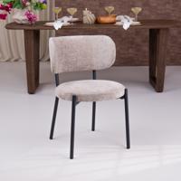 By-Boo Oasis eetkamerstoel Taupe - thumbnail