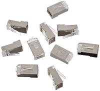 LINDY 62435 RJ45-stekker STP Cat.6, met invoerhulp, 10 stuks, grijs - thumbnail