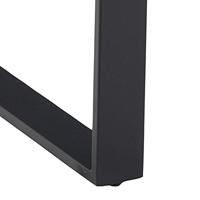 Bendt Eettafel 'Per' Marmerlook, 160 x 90cm, kleur zwart - thumbnail