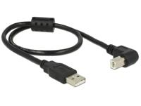 Delock 84809 USB-kabel USB 2.0 USB-A stekker, USB-B stekker 0.50 m Zwart - thumbnail