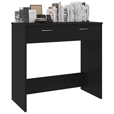 Bureau 80x40x75 cm spaanplaat zwart