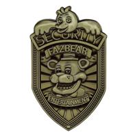 Five Nights at Freddy´s Replica Security Badge Antique Brass Edition - thumbnail