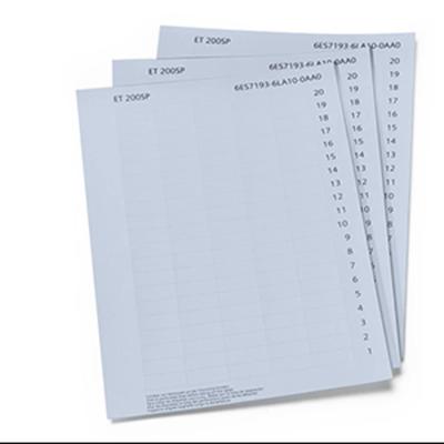 Siemens 6ES71936LA100AA0 6ES7193-6LA10-0AA0 PLC-etikettering Siemens 6ES71936LA100AA0 6ES7193-6LA10-0AA0 PLC-etikettering