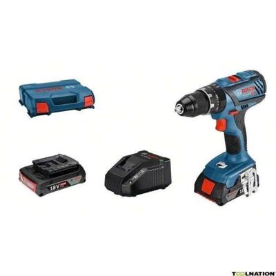Bosch Professional GSB 18V-28 klopboormachine-schroevendraaier + 2 accu's 2,0Ah + GAL 18V-20 lader + L-koffer - 06019H400B