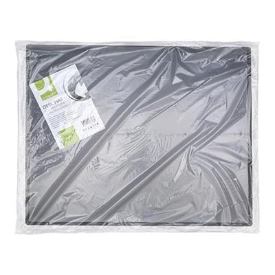 Q-CONNECT onderlegger, ft 63 x 50 cm, zwart, met folie