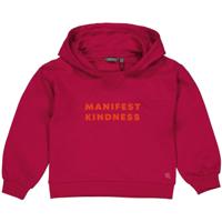 Quapi Meisjes hoodie - Dianne - Roze rood - thumbnail
